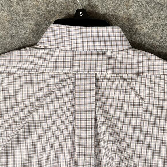 Brooks Brothers Dress Shirt plaid 15 1/2‎ - 33 Blue White Red Button Down - Picture 8 of 11